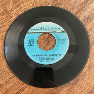 CHUCK JACKSON-IM NEEDING YOU WANTING YOU-SHINE SHINE SHINE-45RPM-7"1975 SOUL